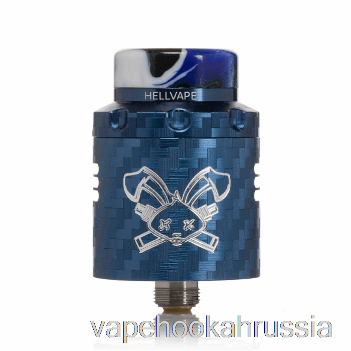 Vape россия Hellvape Dead Rabbit V3 24 мм RDA синий углеродное волокно